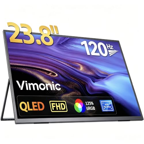 Amazon.co.jp: モバイルモニター23.8インチ QLED モバイルディスプレイ
